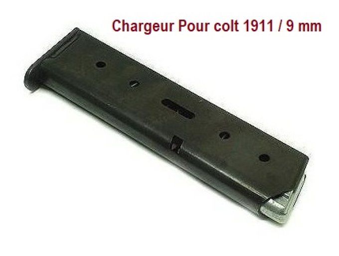 Chargeur seul pour Pistolet Colt 1911 Mod.96 en 9 mm