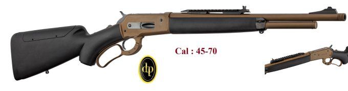 Carabine de chasse Pedersoli lever action BOARBUSTER MARK II Mod 86/71 Cal 45-70