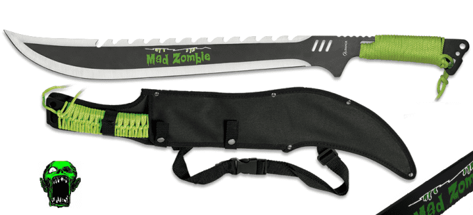 Machette de Brousse dent de scie ( Monster Mad Zombie)
