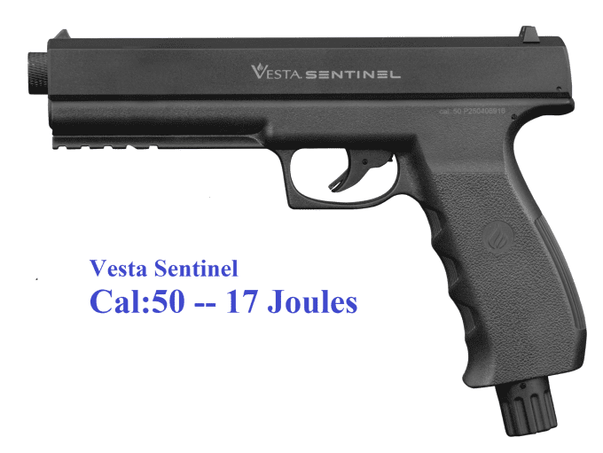 Pistolet semi auto Vesta Sentinel Cal 50 -17 Joules