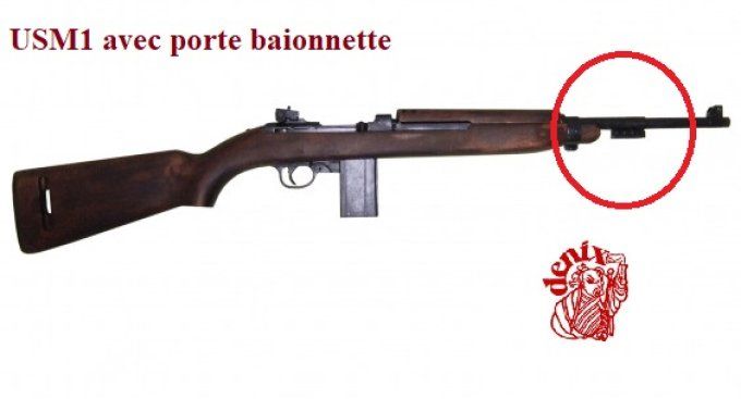 Réplique Fusil usm1 avec porte Baïonnette sans Bretelle