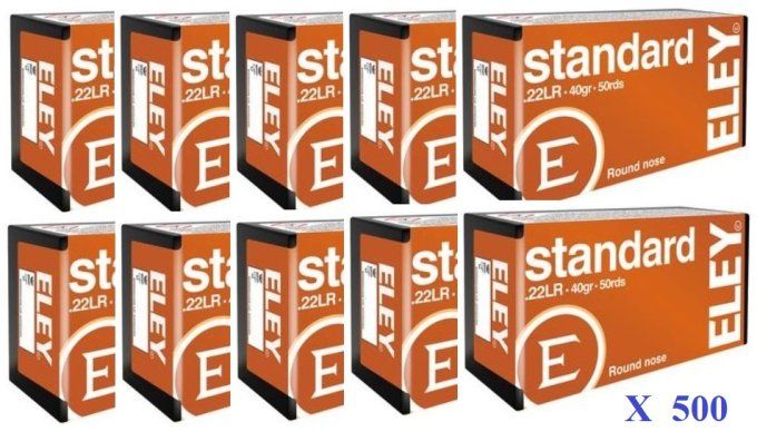 Cartouches 22LR ELEY STANDARD boite de 500