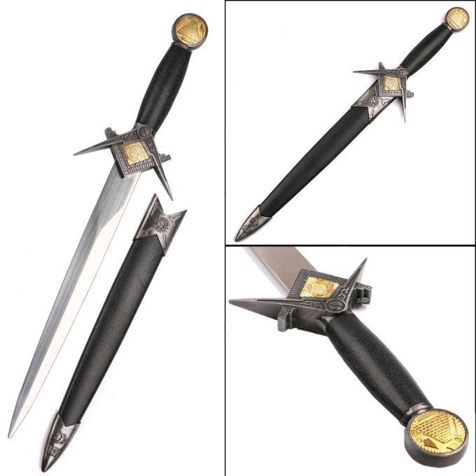 Dague d’ornement franc macon de 40 cm