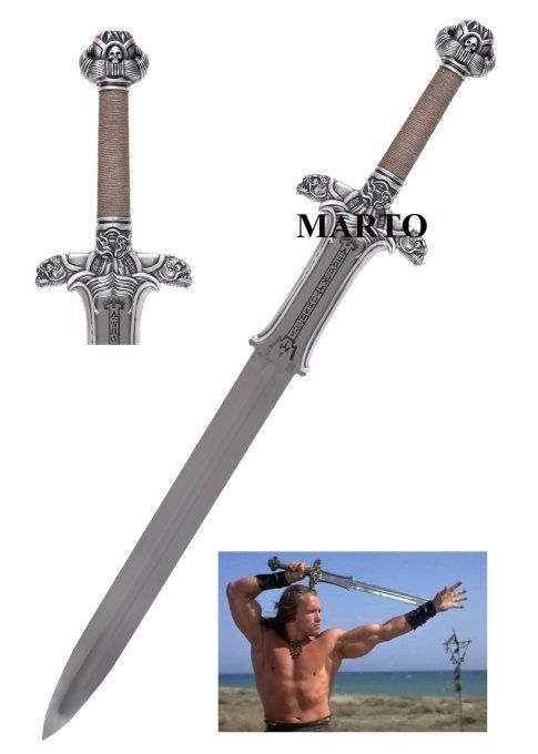 Epée Conan le Barbare argenté / Marto