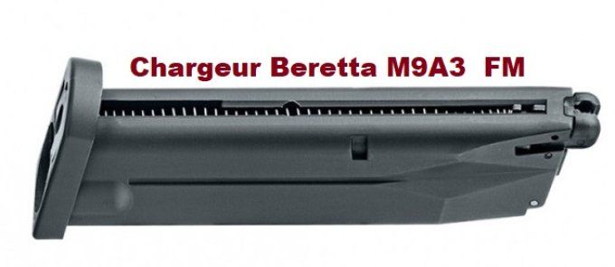 Chargeur pour BERETTA M9A3 - Co2 Billes Acier Cal 4.5