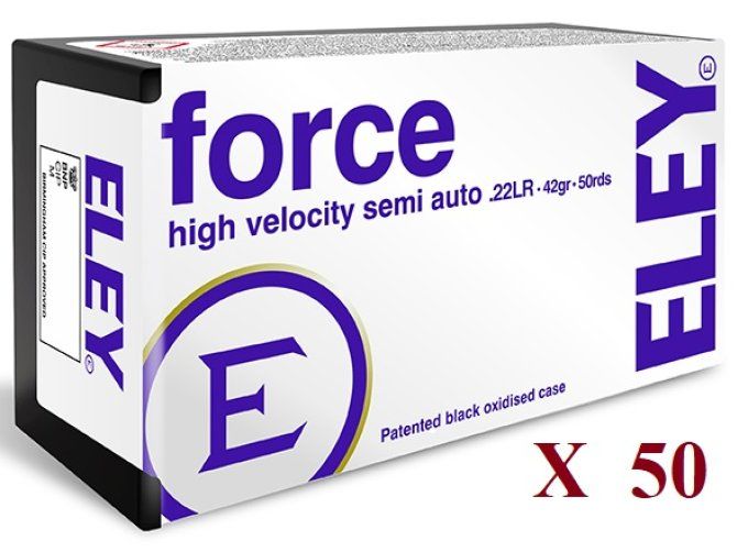 Cartouches 22LR ELEY FORCE boite de 50