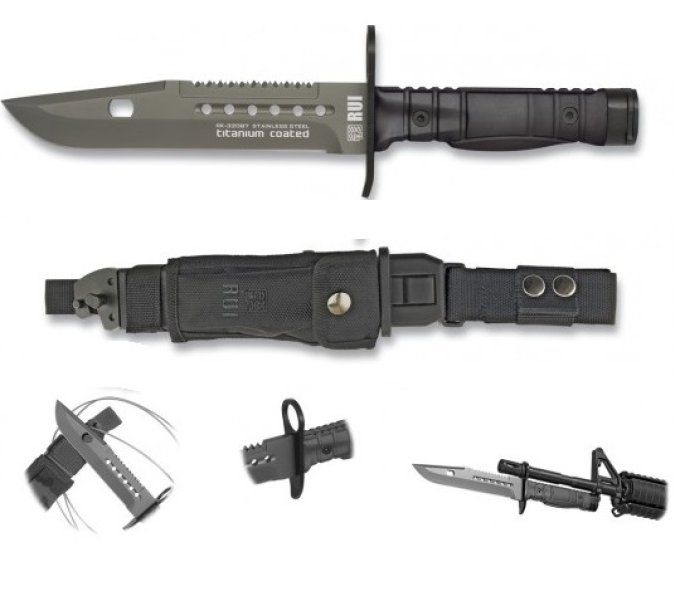 Poignard Baionnette TACTICAL RUI Noir