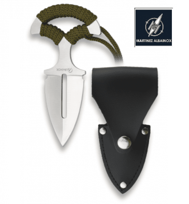 Couteau de Ceinture Push Dagger Nikelé