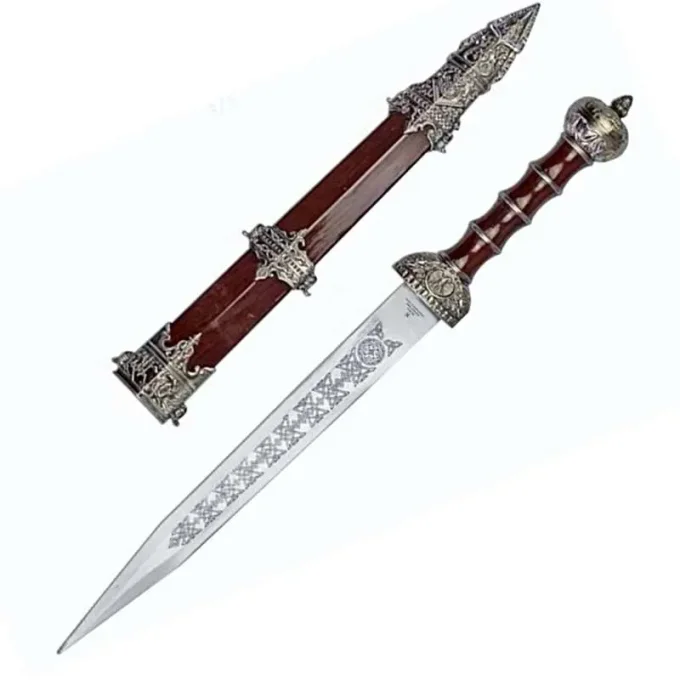 Dague d’ornement / Romaine Jules César / de 46 cm