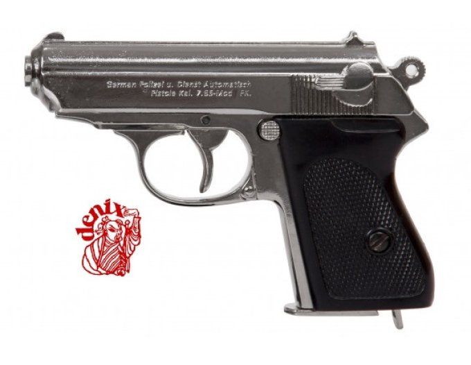 Réplique pistolet allemand chrome