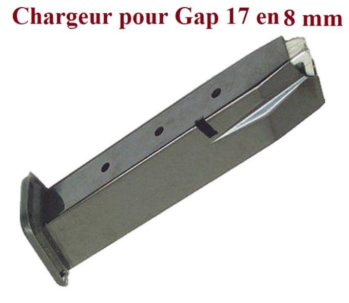 Chargeur seul pour Pistolet Gap 17 en 8 mm