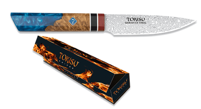 Couteau cuisine petty damas lame de 11.00 cm « TOKISU »