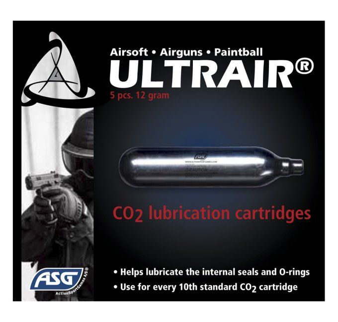 Capsule ASG CO2 Entretien Ultrair 12gr x 5