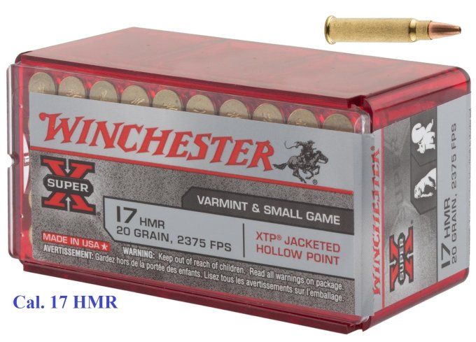 Cartouches super-X Cal. 17 HMR