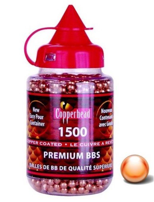 Biberon de Billes acier Cuivrées Copperhead BB - Cal. 4.5 mm