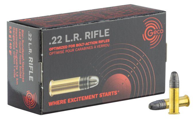 Cartouches 22LR Geco Riffle X 50