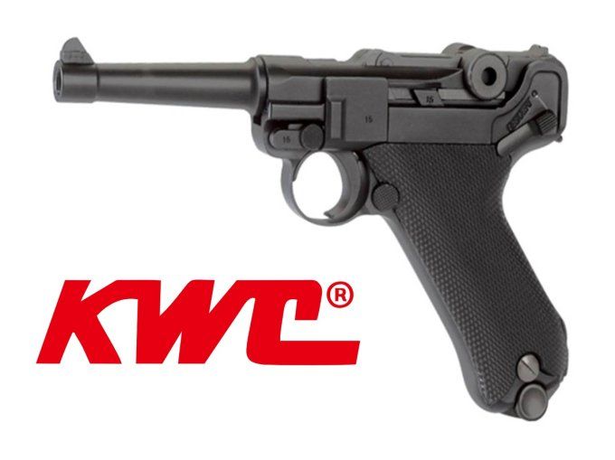 Pistolet KWC Luger P08 Blowback full métal Co2 Billes Acier Cal 4.5