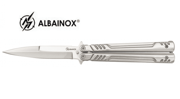 Couteau papillon Massif tout Chrome