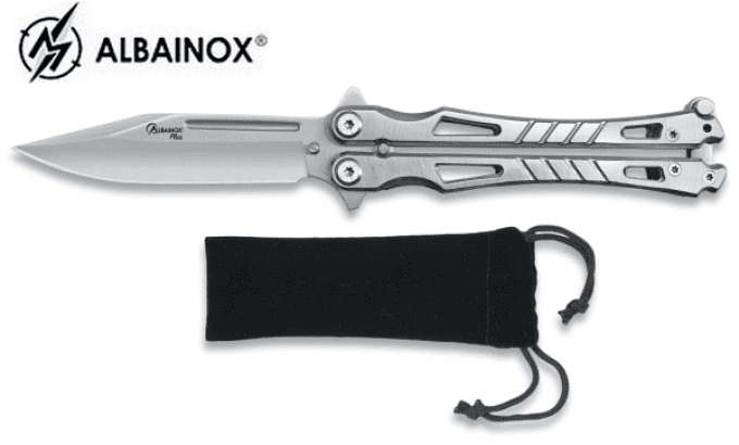 Couteau papillon Chrome Elegance