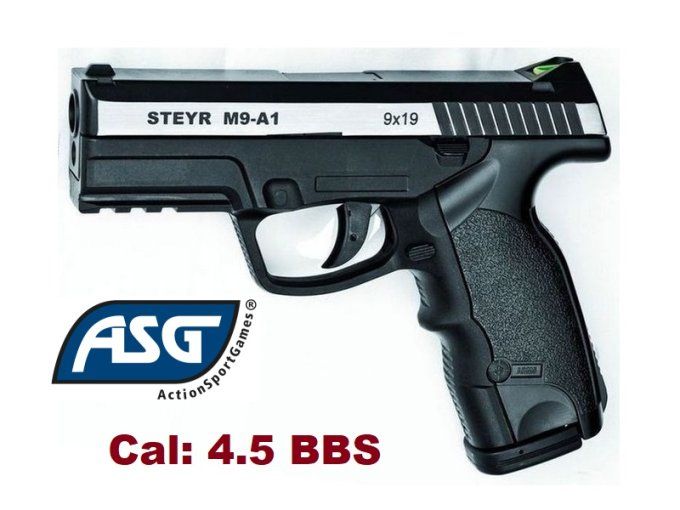 Pistolet STEYR M9-A1 bicolore ASG - Co2 Billes Acier Cal 4.5