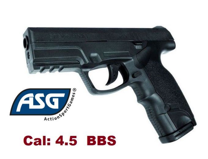 Pistolet STEYR M9-A1 noir ASG - Co2 Billes Acier Cal 4.5