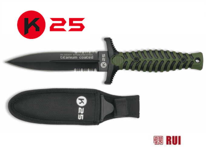 Poignard tactique de combat vert