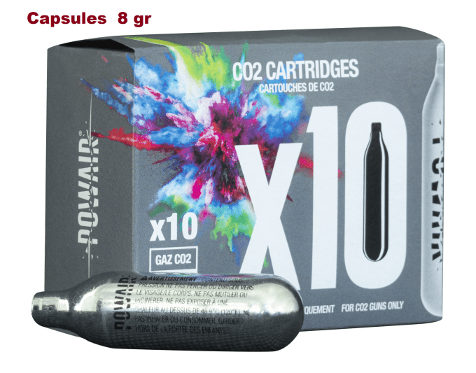 CAPSULE de Co2 de 8 gr Powair Boite de 10