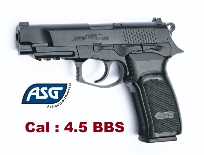Pistolet Bersa Thunder 9 Pro Noir ASG - Co2 Billes Acier Cal 4.5