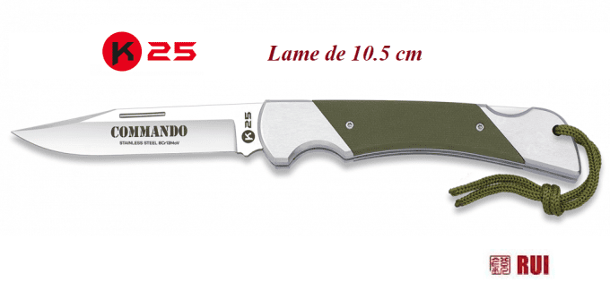 Couteau Pliant R25 Mod. Commando lame de 10.5 cm