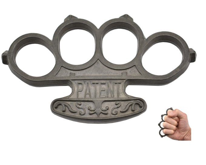 Poing Américain de Rue en ALLUMINIUM gris noir