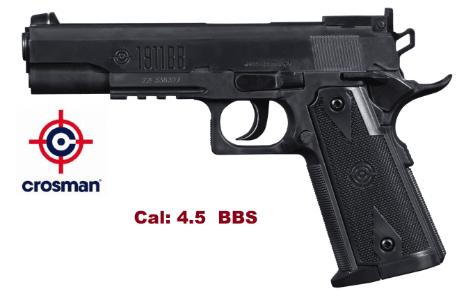Pistolet 1911 Crosman - Co2 Cal 4.5 Billes acier