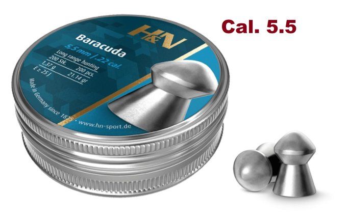 Plombs H&N Baracuda – Cal. 5.5 mm X 200
