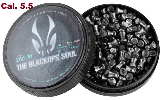 Plombs Black Ops SOUL plat – Cal. 5.5 mm X 250