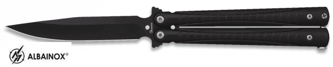 Couteau papillon noir intense lame de 9.70 cm