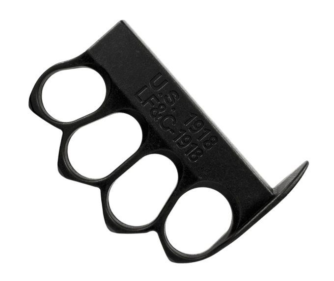 Poing Américain US 1918 Aluminium anthracite NOIR