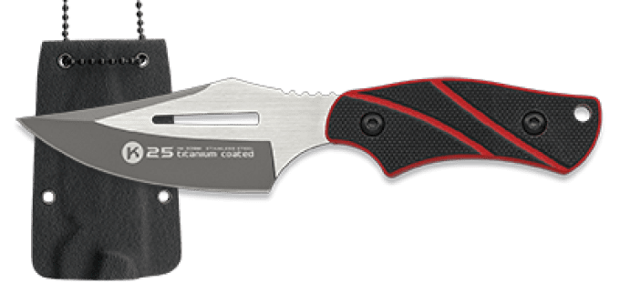 Couteau tour de cou avec kydex de 11.5 cm K25