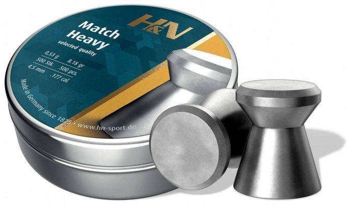 Plombs H&N Heavy Match – Cal. 4.5 mm X 500