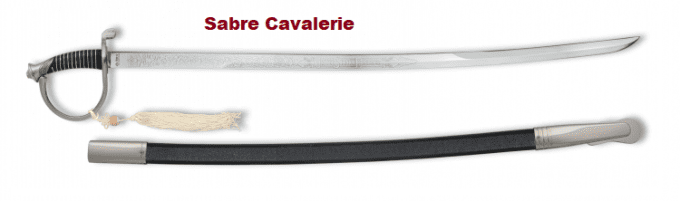 SABRE  US  Cavaleire «  Réplique chromé »