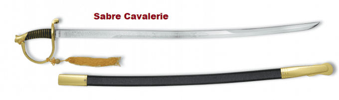 SABRE  US  Cavaleire «  Réplique doré »