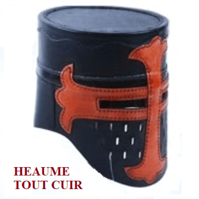 Casque Heaume templier en cuir epai