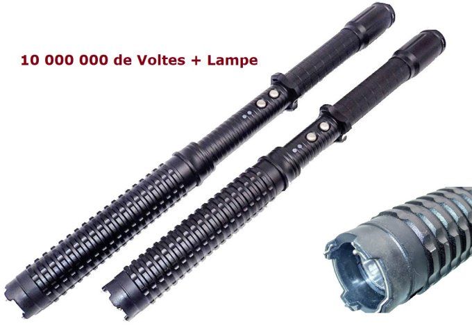 Matraque électrique SHOCK lampe  10 000 000 Volts