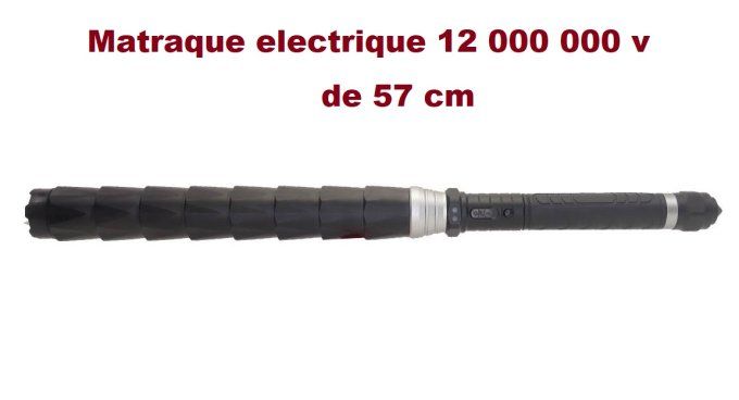 Matraque électrique SHOCK 12 000 000 Volts Lampe Led