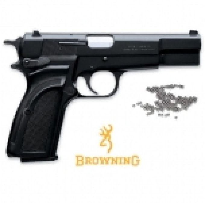 Pistolet à billes acier BB Browning HI POWER MARK III