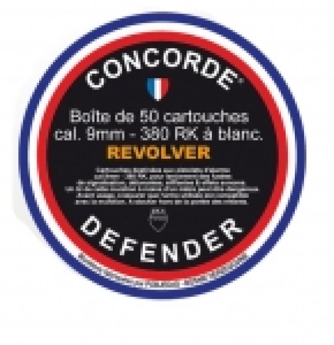 Cartouches de Défense x50 Cal. 9 mm 380 RK REVOLVER