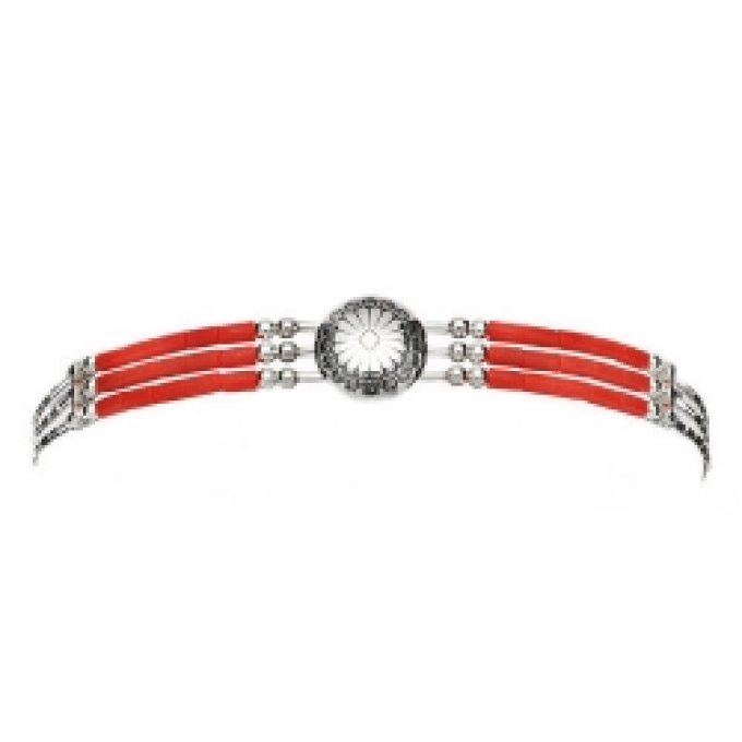 Bracelet 3 Fils Conchas Corail