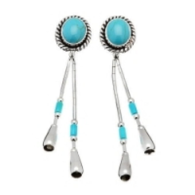 Boucle d’Oreilles Goute d’eau Turquoise