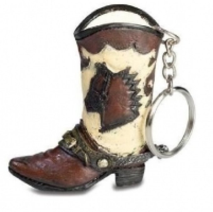 Porte clef botte Cow Boy - western