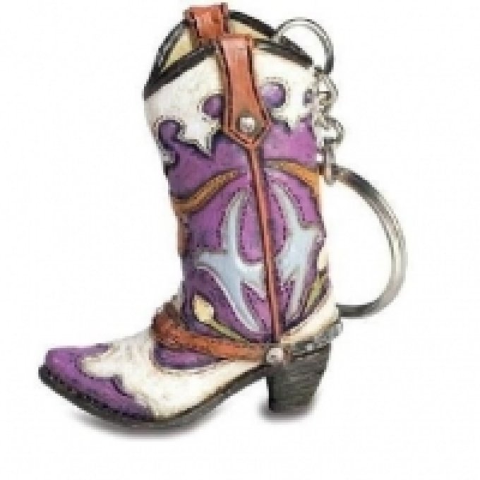 Porte clef botte Cow Boy - western