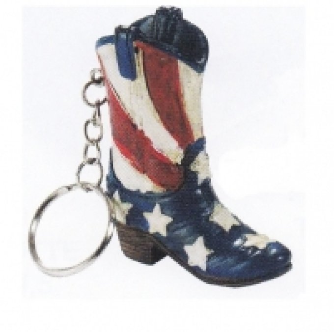 13 Porte clef botte Cow Boy - USA