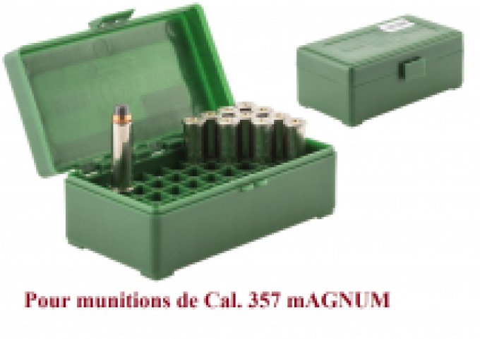 Boite pour 50 cartouches 357 Magnum